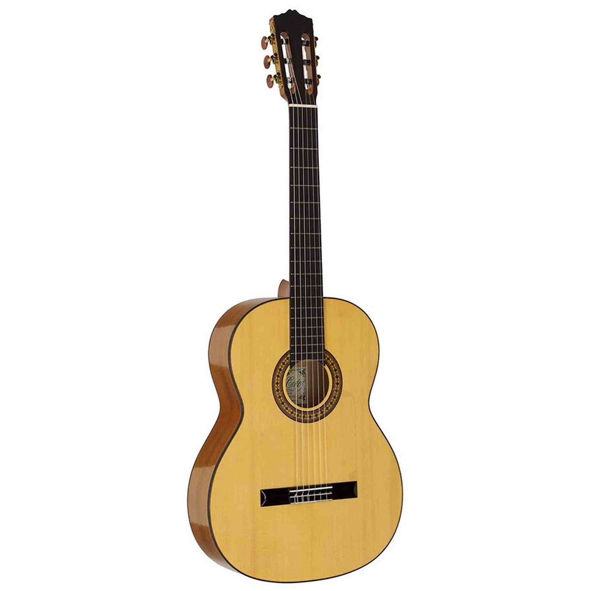 Salvador Cortez CF-55 – Flamenco gitaar met massief spruce bovenblad en sycamore body