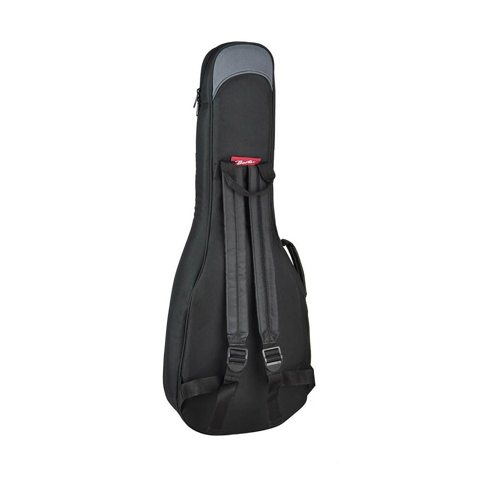 Boston UKT-25-BG Super Packer Gigbag voor Tenor Ukelele – 25 mm Voering, Zwart/Grijs