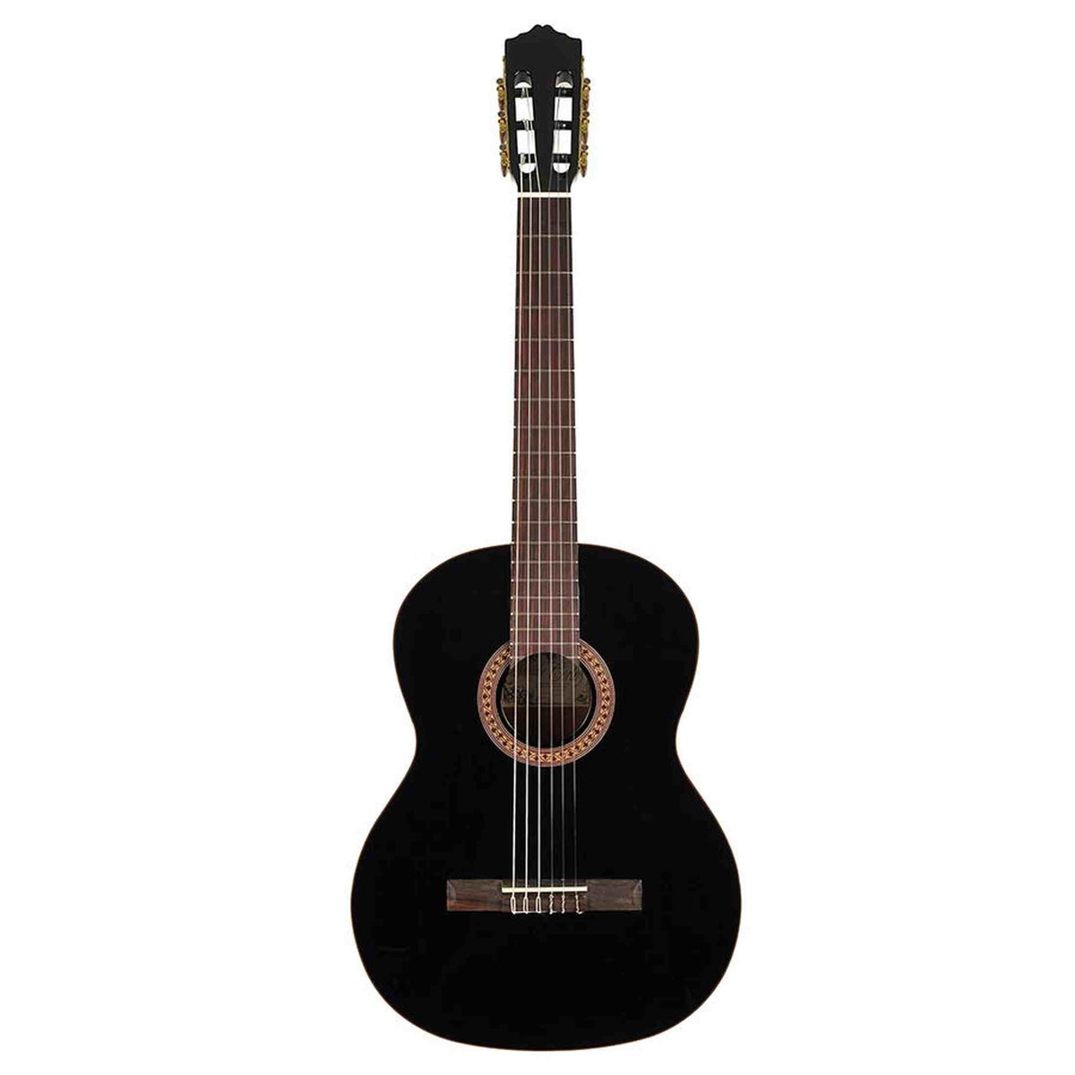Salvador Cortez CC-22-BK – Klassieke gitaar met massief ceder bovenblad, sapele body en zwarte hoogglans afwerking