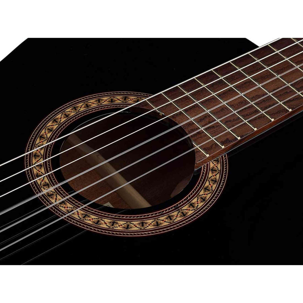 Salvador Cortez CC-22-BK – Klassieke gitaar met massief ceder bovenblad, sapele body en zwarte hoogglans afwerking