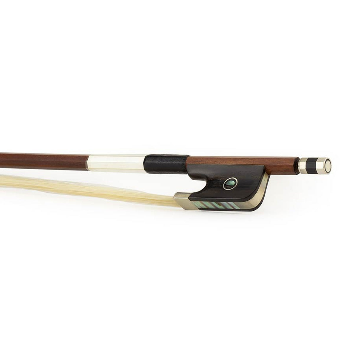 ELS BA-50/14 strijkstok altviool,1/4, pernambuk, achthoekige stok, ebben slof, parijs oog, nikkelen montuur