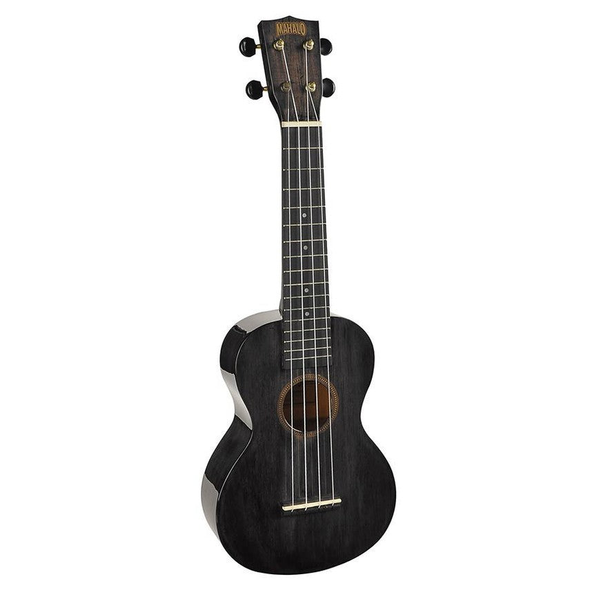 Mahalo MH2WTBK Hano Series Concert Ukulele Transparant Zwart Wide Neck