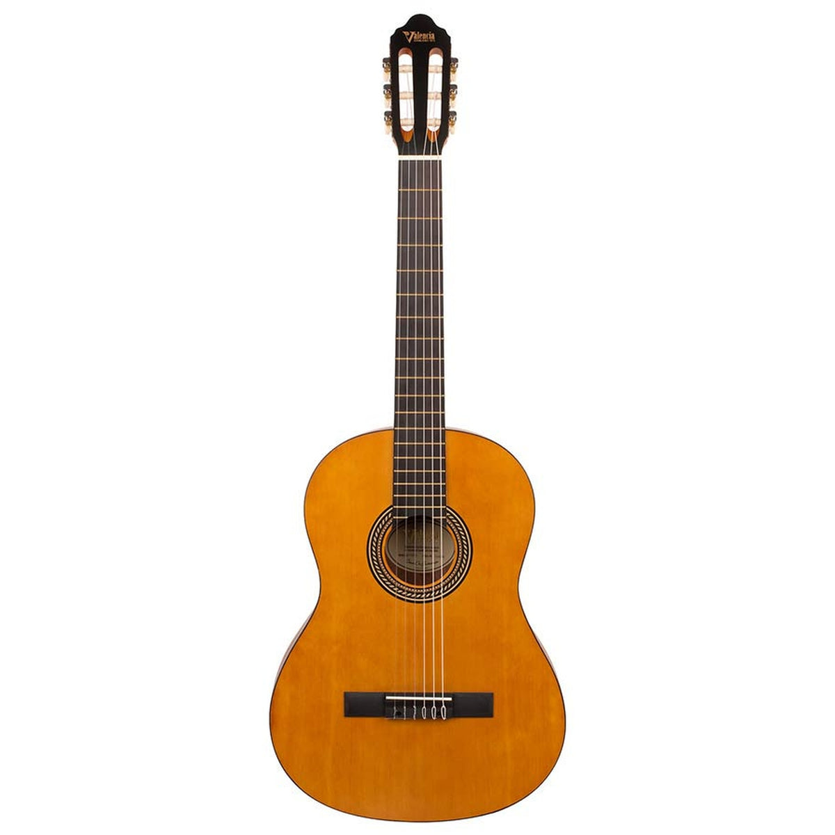 Valencia VC204L klassieke gitaar 4/4 linkshandig, sitka sparren top, nato zij- & achterblad, satin finish antiek