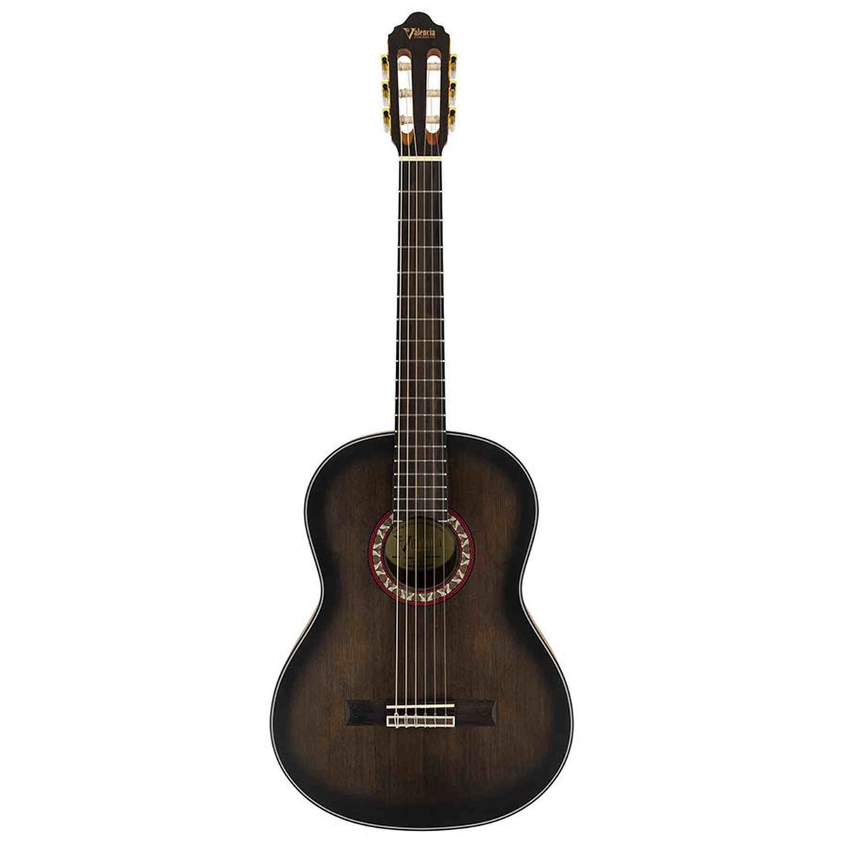 Valencia VC404HSB klassieke gitaar – Sitka Spruce top, mahonie body, inclusief stemapparaat, standaard en tas