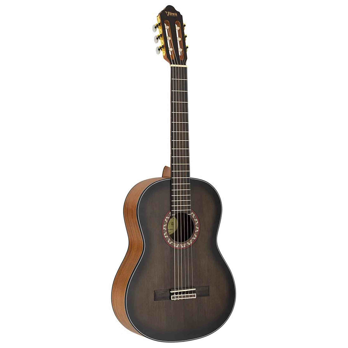 Valencia VC404HSB klassieke gitaar 4/4, sitka sparren top, mahonie zij- en achterblad, satin historic sunburst