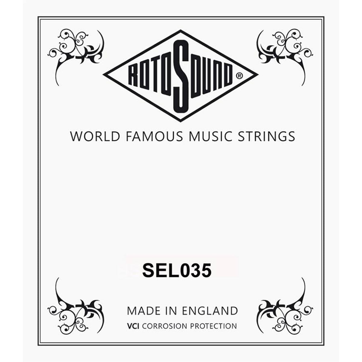 Rotosound SEL035 .035 snaar for elektrisch bass, stainless steel roundwound, extra long