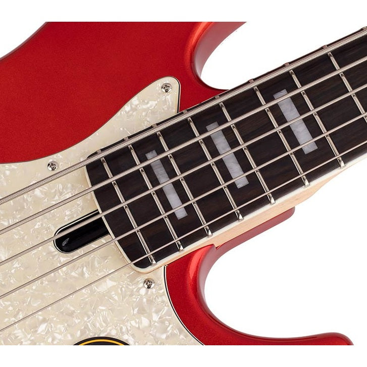 Sire V7+ A5/BMR Marcus Miller 2nd Gen 5-snarige Bright Metallic Red basgitaar