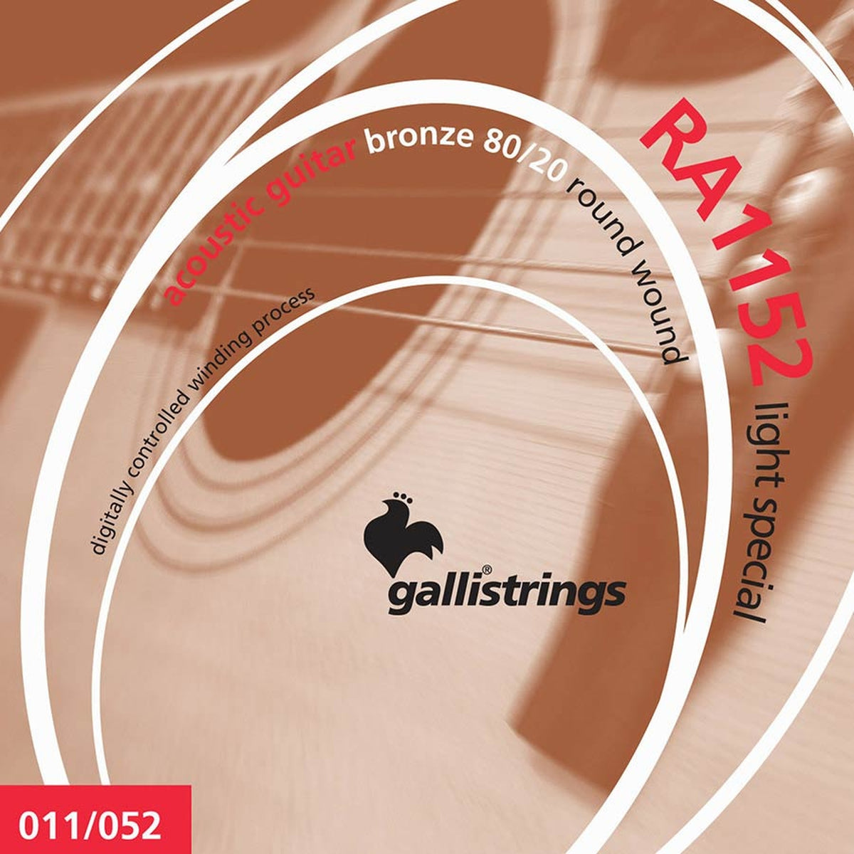 Galli RA1152 snaren set acoustic 80/20 bronze wound, light special, 011-015-024-032-042-052