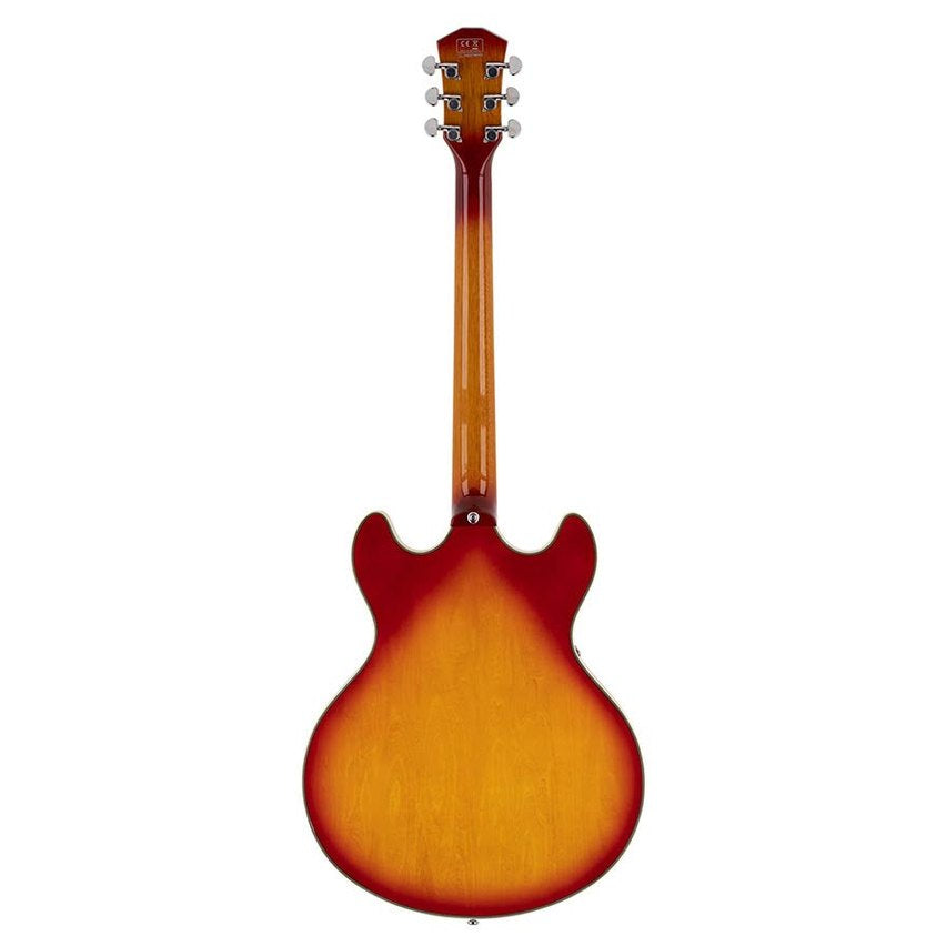 Sire Guitars H7VL/CS Linkshandige elektrische archtop gitaar met P90s cherry sunburst