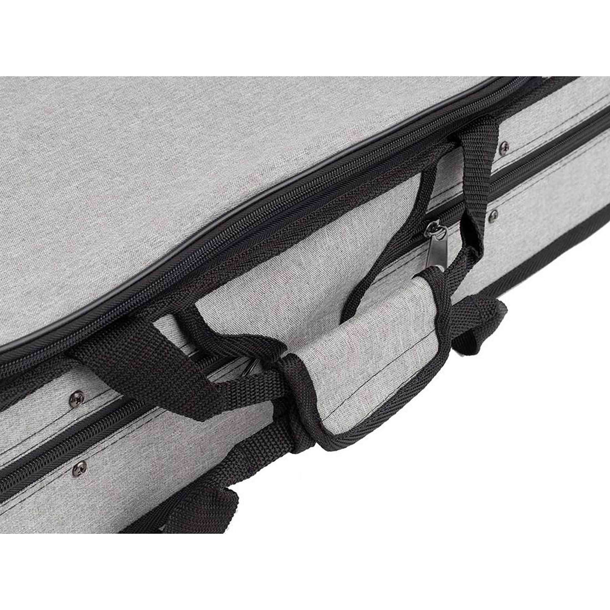 Leonardo OVC40GRBK Elementary Series vioolkoffer oblong 4/4 lichtgrijs
