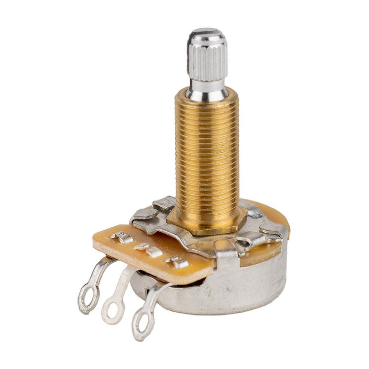 CTS USA CTS500-A74 potentiometer, long .750" bushing for thick/carved tops, 3/8" diam. LP USA, 500K vintage taper