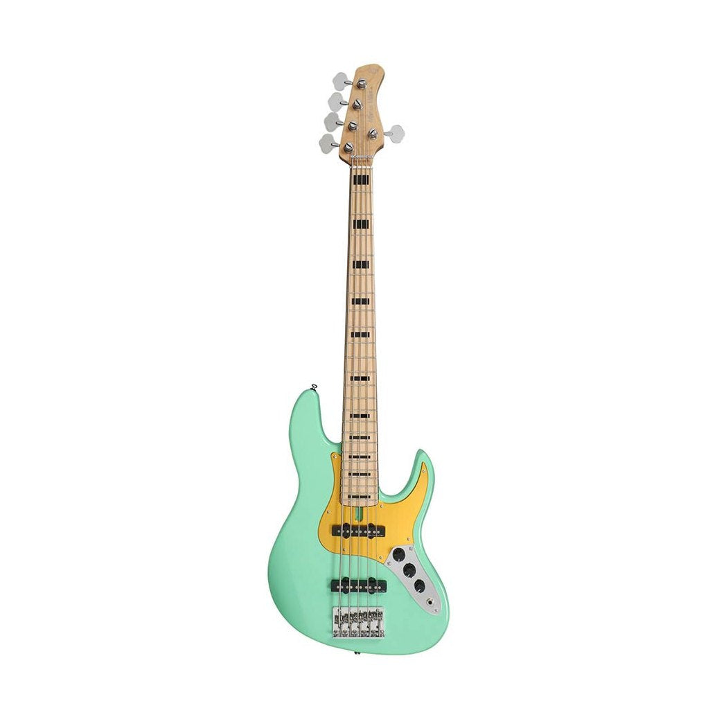 Sire V5.24 A5/MLG Marcus Miller 24-fret Passieve 5-snarige Basgitaar Mild Green