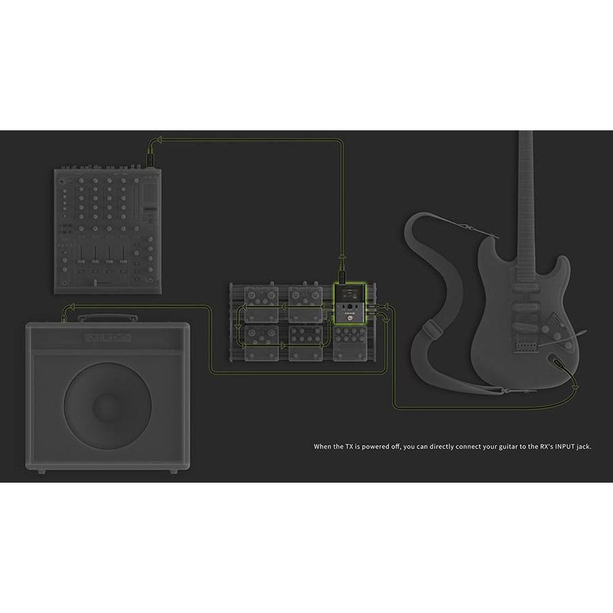 NUX B-8 professioneel 2.4ghz draadloos systeem universeel voor instrumenten