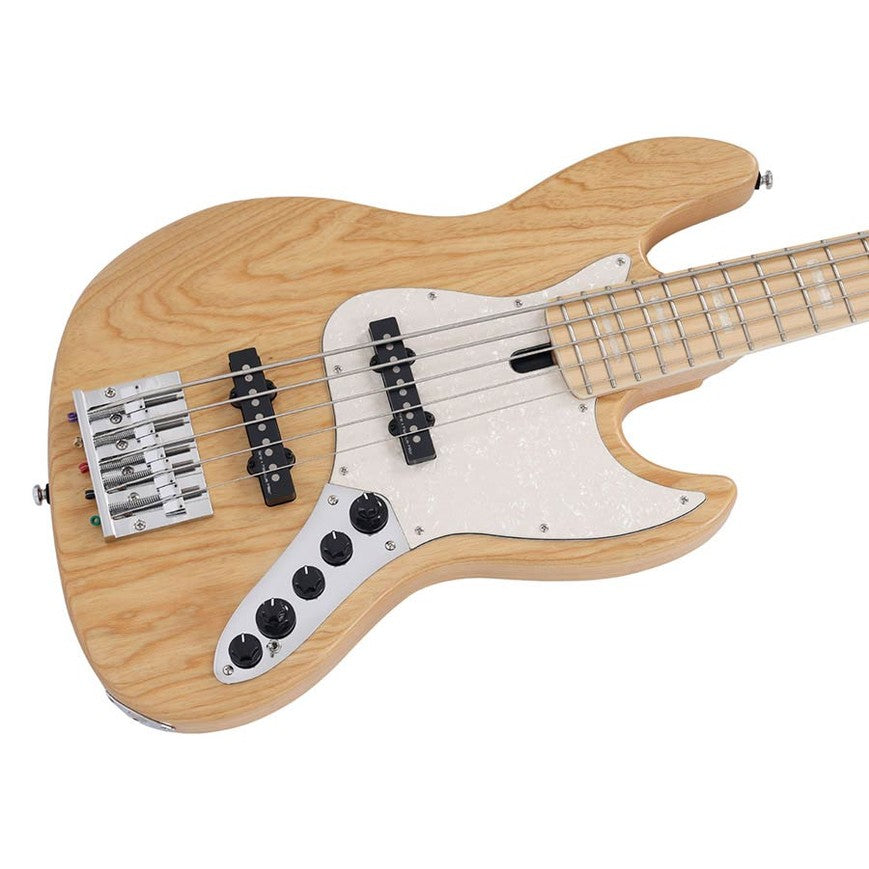 Sire V7 SR5/NTS Marcus Miller Reissue swamp ash 5-snarige actieve basgitaar Natural Satin