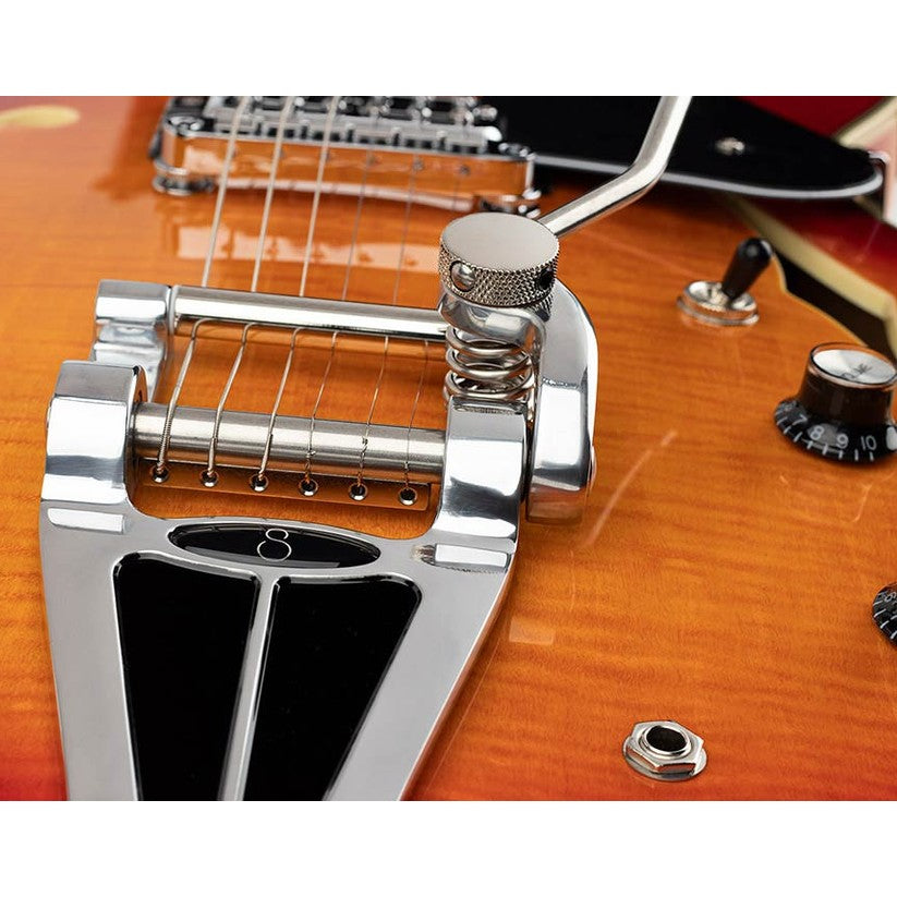 Sire Guitars H7T/CS Elektrische archtop gitaar met tremolo, cherry sunburst