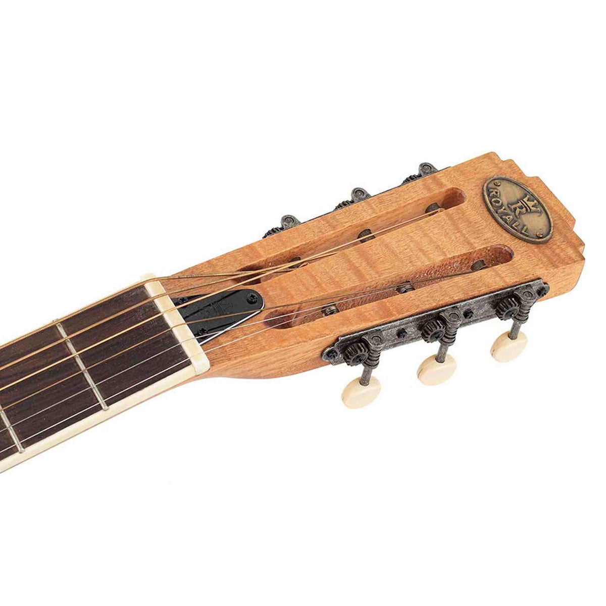 Royall BB14CSC/FL Bantam Blazer SC Resonator 14-Fret – Flamed Maple, Parlor, Lipstick PU, Softcase