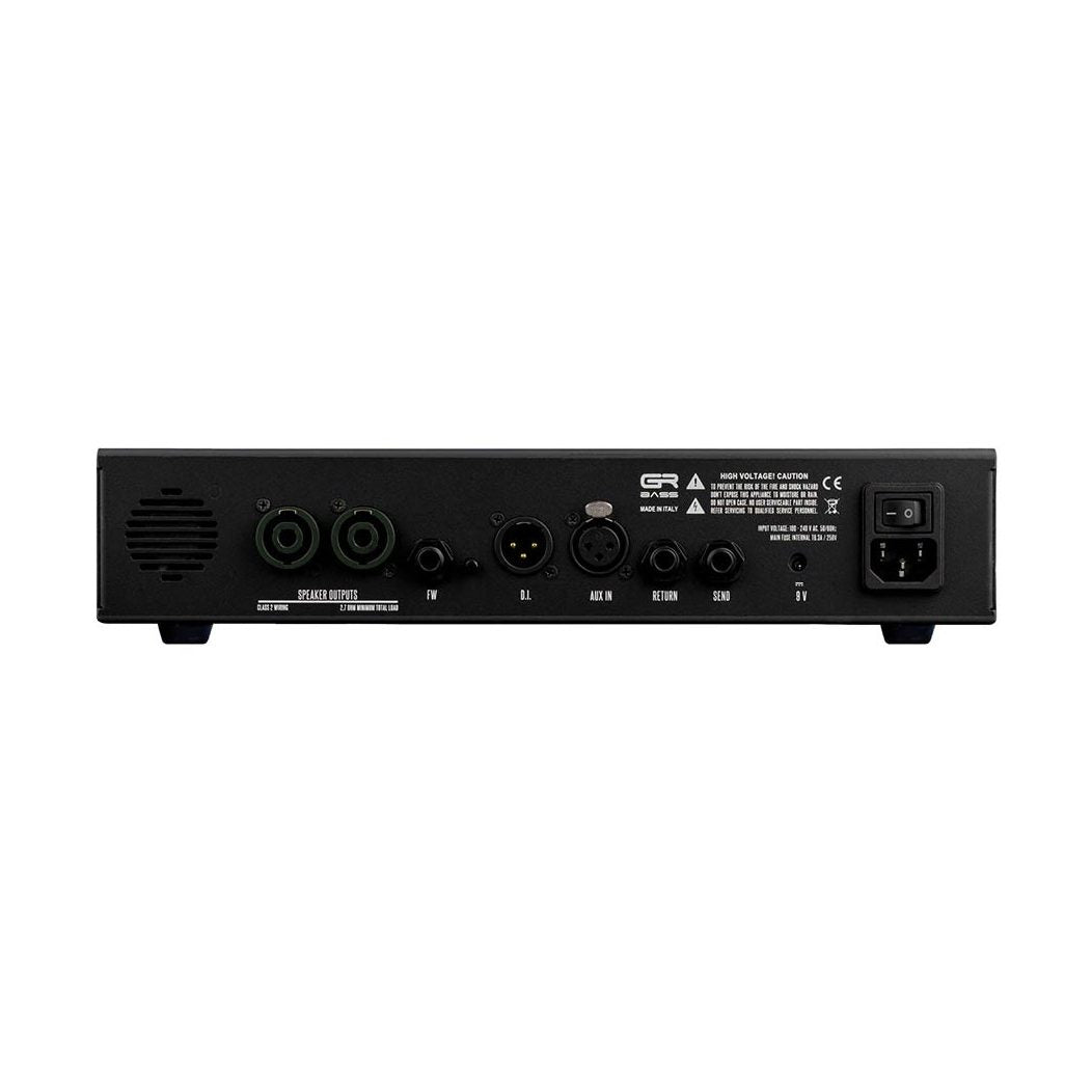 GR Bass GROOVE1200 Basversterker Top – 1200W, Buispreamp, Class D, DI & FX Loop