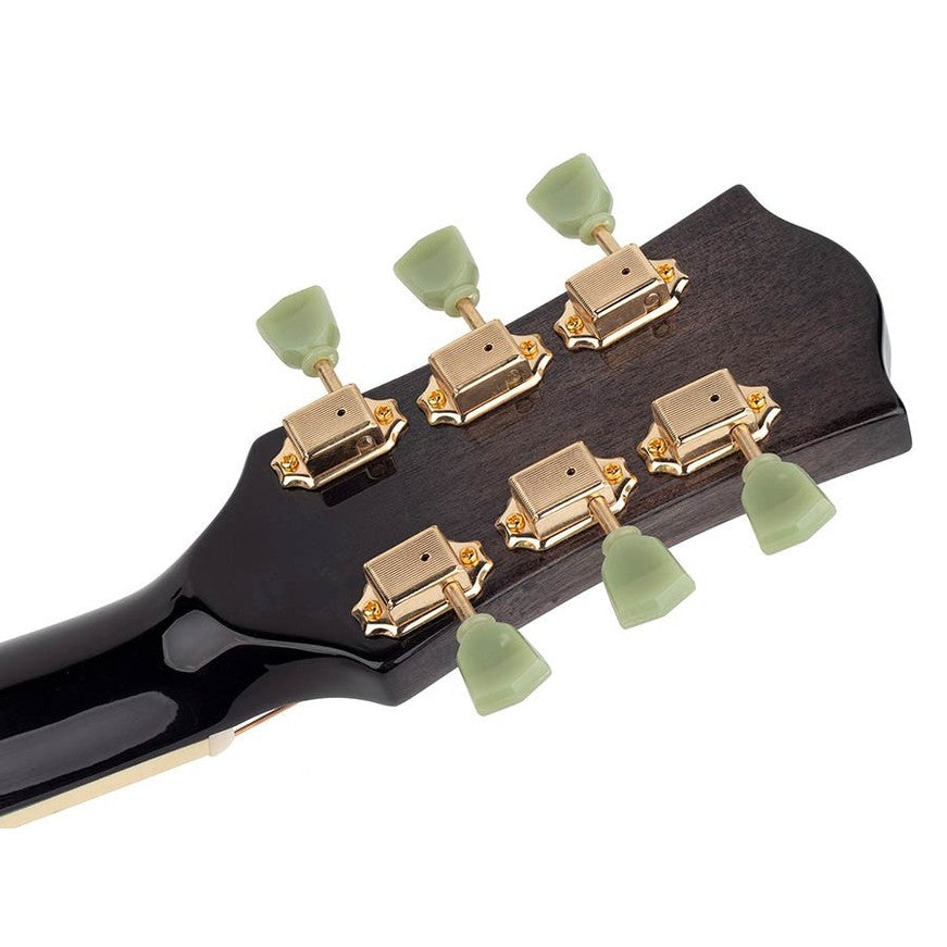 Richwood HSJS-42-TBK Heritage Series jumbo akoestische western gitaar zwart