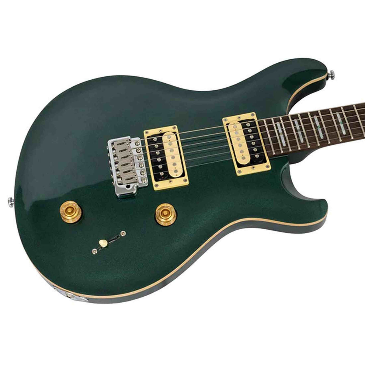 Sire Q7/MGO Larry Carlton elektrische gitaar – mahonie + maple top, HH-configuratie, Metallic Gold
