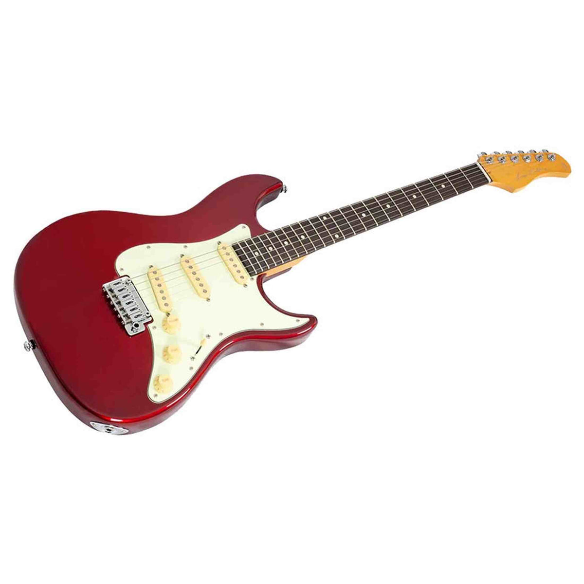 Sire S3N CAR New Gen Larry Carlton elektrische gitaar – S-Style, metallic rood, stainless steel frets