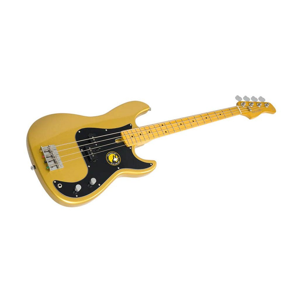 Sire P5 A4/MGO Marcus Miller basgitaar 4-snarige passieve P-stijl bas in Metallic Gold