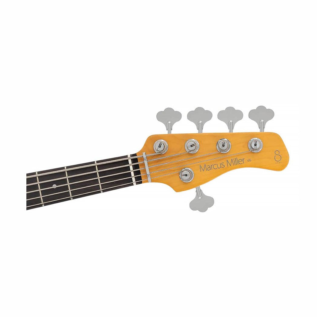 Sire V6 5/CAR Marcus Miller actieve 5-snarige basgitaar Candy Apple Red