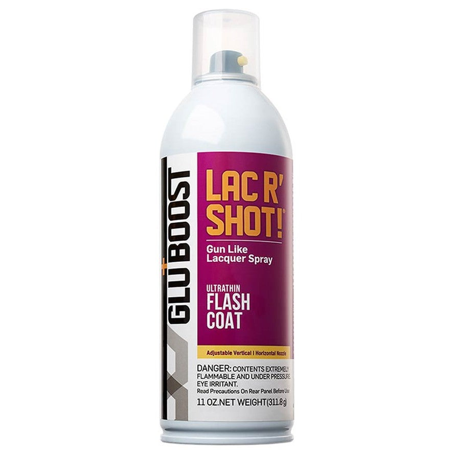 Gluboost GBLACRSHOTCL Lac R’ Shot! Flashcoat Hoogglanslak – 400 ml Spuitbus