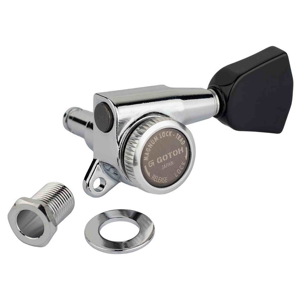 Gotoh GTH14176 SG381 stemmechanieken (posts 6xL) met Magnum Lock Trad and P4B knoppen, 3L3R, chroom