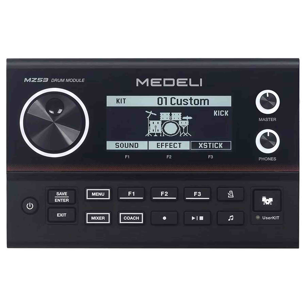 Medeli MZ537 Elektronisch Drumstel met Mesh Pads, Bluetooth Audio, USB-MIDI en 31 Drumkits