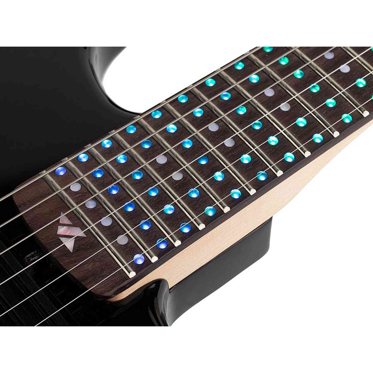 Litejam RGB24/BK Smart Learning Elektrische Gitaar Set Black 24 frets HSH RGB LED
