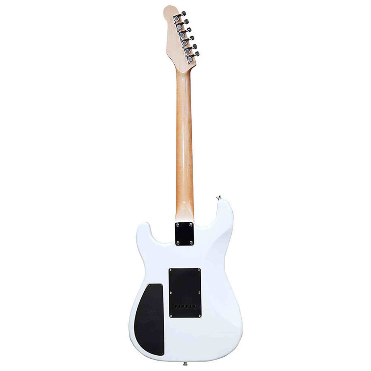 Litejam RGB24/WH elektrische gitaar – 24 frets, 144 RGB LED’s, HSH-configuratie, met gigbag, wit