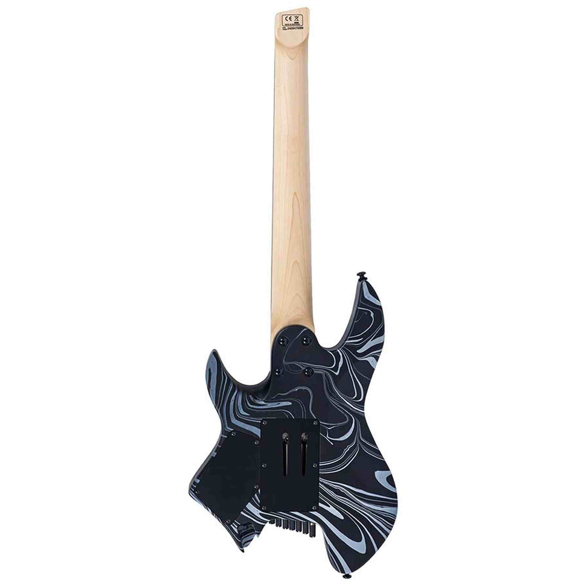 Sire X6H7/BKSW Larry Carlton 7-snarige Headless Elektrische Gitaar Black Swirl met Tremolobrug en Gigbag