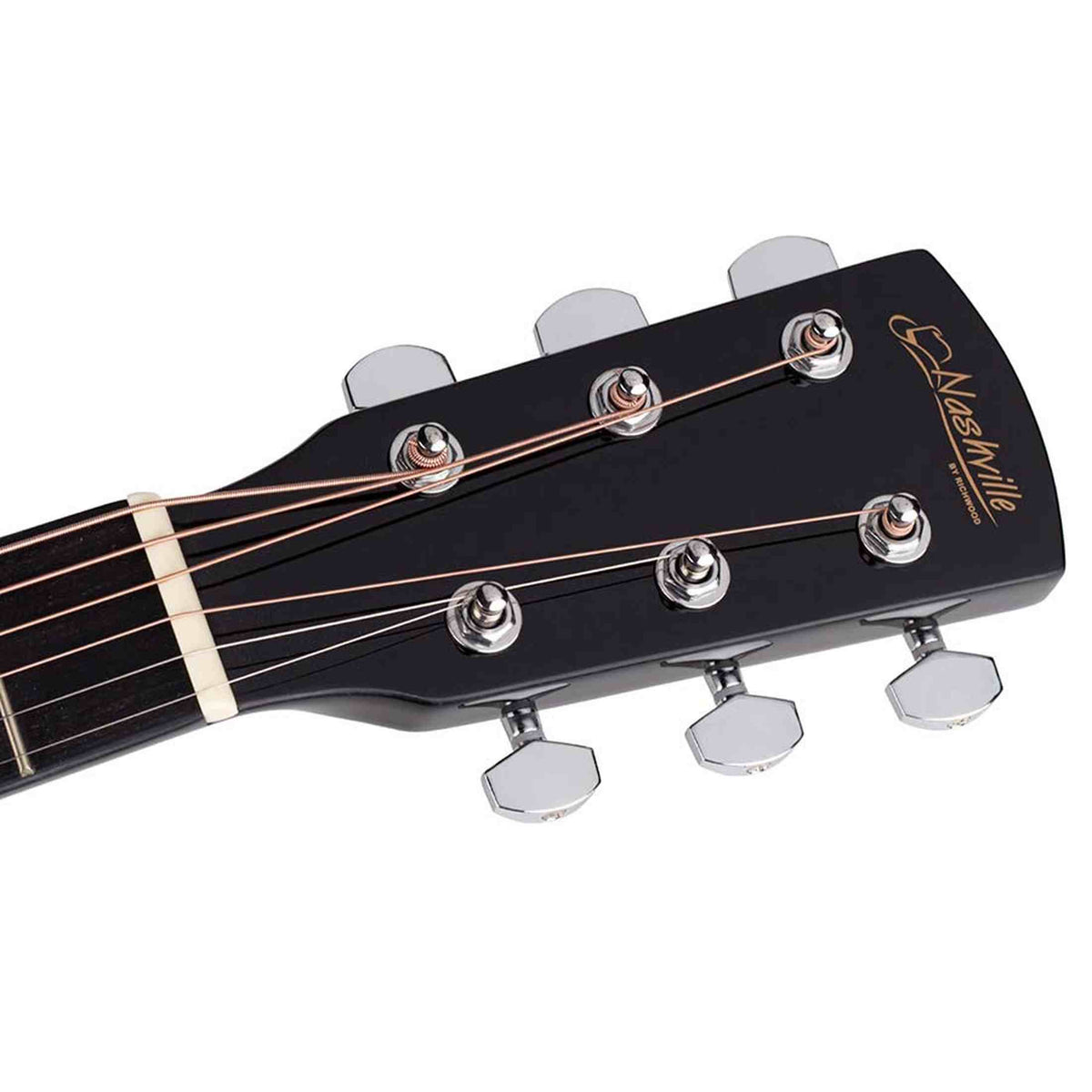 Nashville GSD-60-EBK Dreadnought Elektro Akoestische Gitaar Zwart