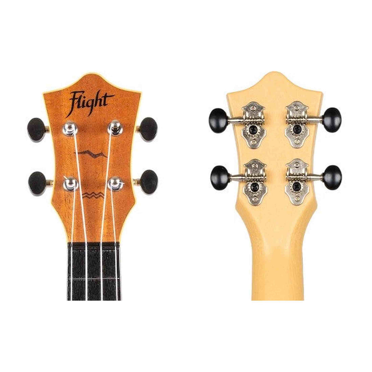 Flight TUS-53 MAH Soprano Ukulele Mahogany met Gelamineerde Mahonie Top, ABS Body en Aquila Super Nylgut Snaren