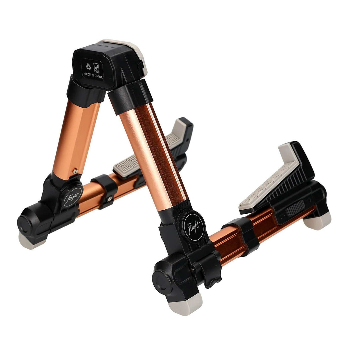 Flight FLUST01-GD Aluminium Ukulele Standaard Opvouwbaar met Rubber Bescherming