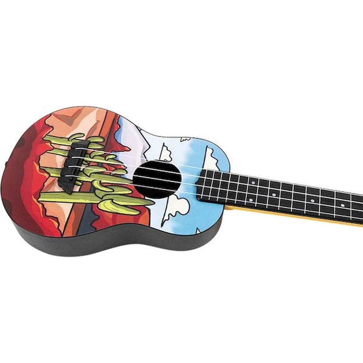Flight TUC-UCU U Can Uke Signature Concert Ukulele met Linden Top, ABS Body en Desert Print