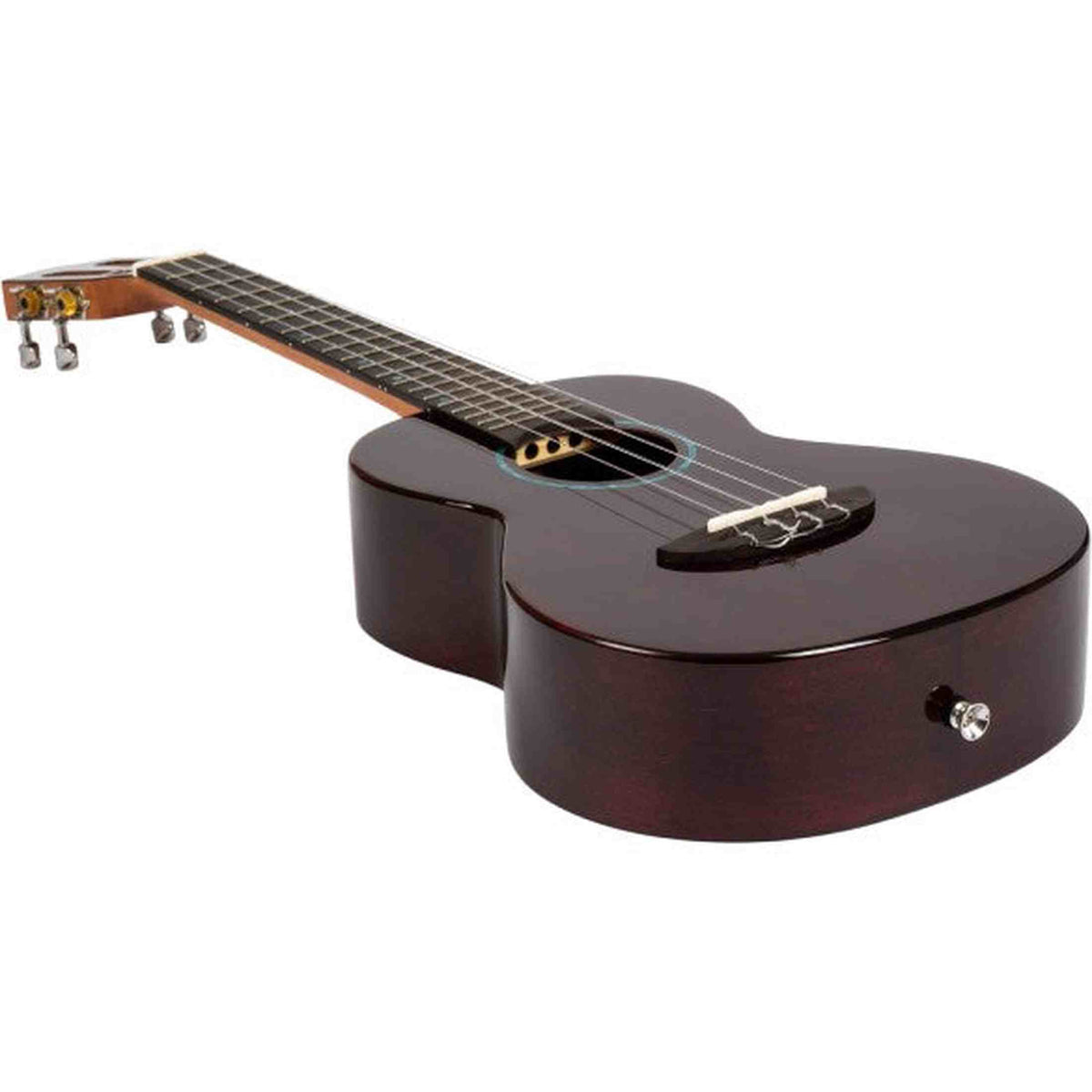 Flight Iris Tinta Tenor TPP Ukulele met All Solid Mahogany Body, Rosewood Toets en Fluorocarbon Snaren, Transparent Purple