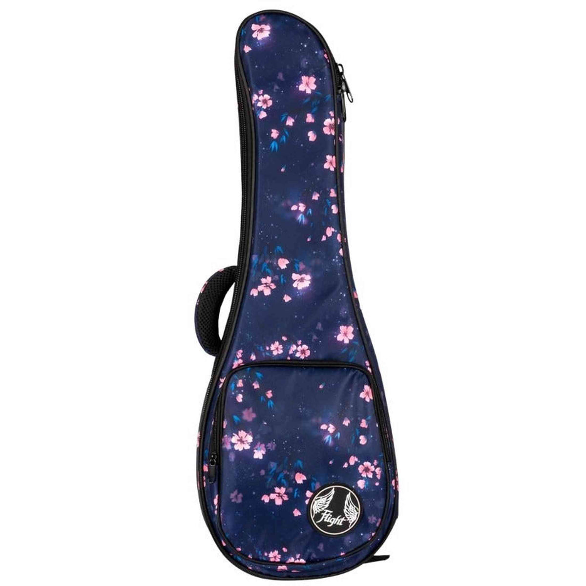 Flight FUB-S-SAKURA Gevoerde Gigbag voor Soprano Ukulele met Sakura Design en Accessoirevak