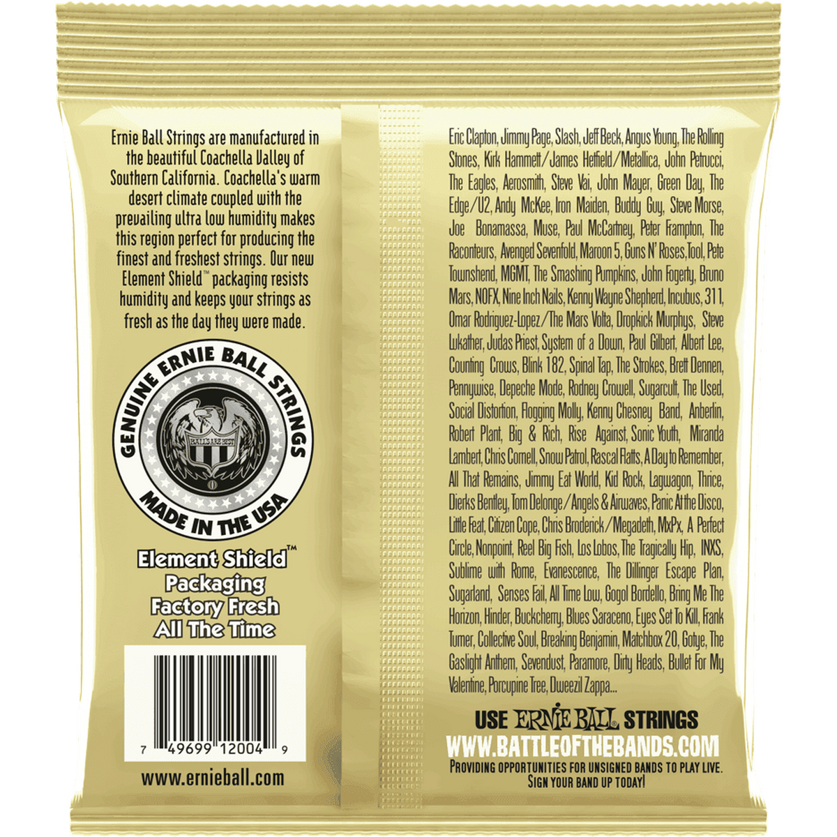 Ernie Ball 2004 Earthwood Akoestische Gitaar Snaren Light 011–052 80/20 Bronze