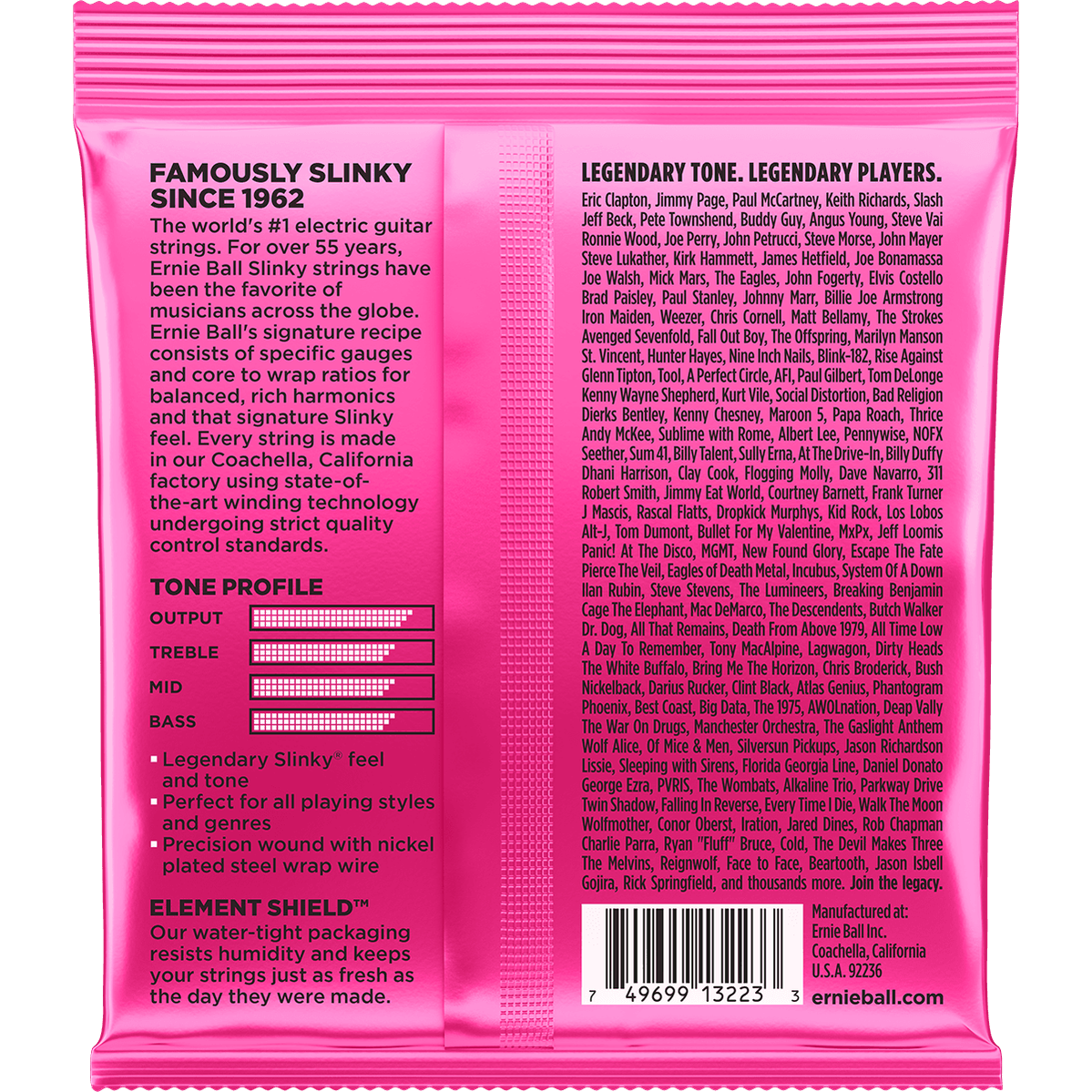 Ernie Ball 3223 Super Slinky elektrische gitaarsnaren 3-pack 009-042