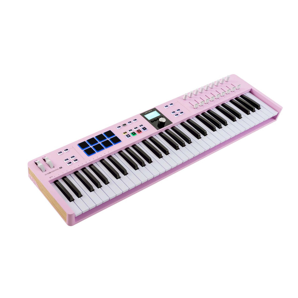 Arturia KeyLab Essential mk3 61 Rose Quartz MIDI controller met 61 toetsen, pads en DAW-integratie