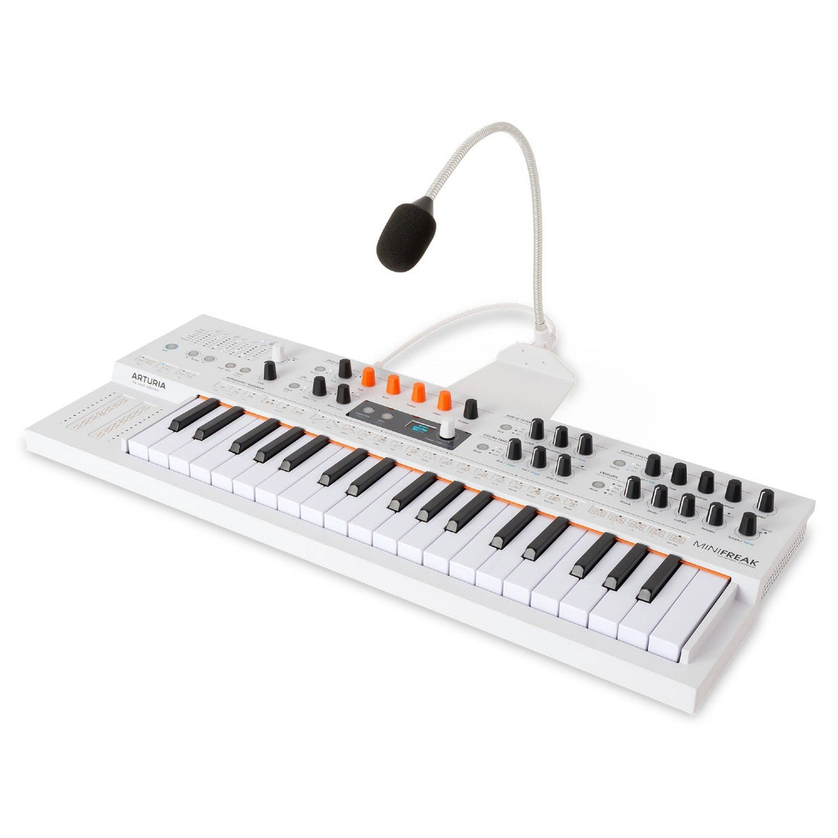 Arturia MiniFreak Vocoder – Synthesizer 37 toetsen, vocoder, modulatie en gooseneck microfoon
