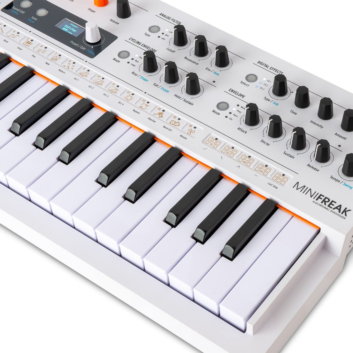 Arturia MiniFreak Vocoder – Synthesizer 37 toetsen, vocoder, modulatie en gooseneck microfoon