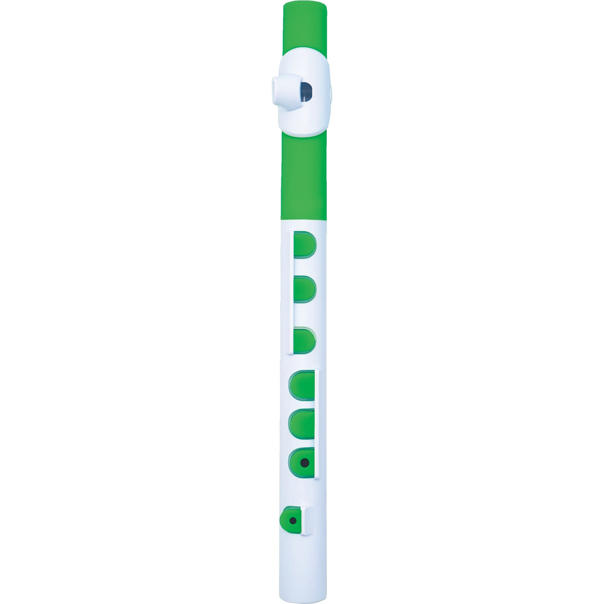 NUVO TooT 2.0 wit-groen kinder dwarsfluit blokfluit alternatief met kleppen en Firstnote