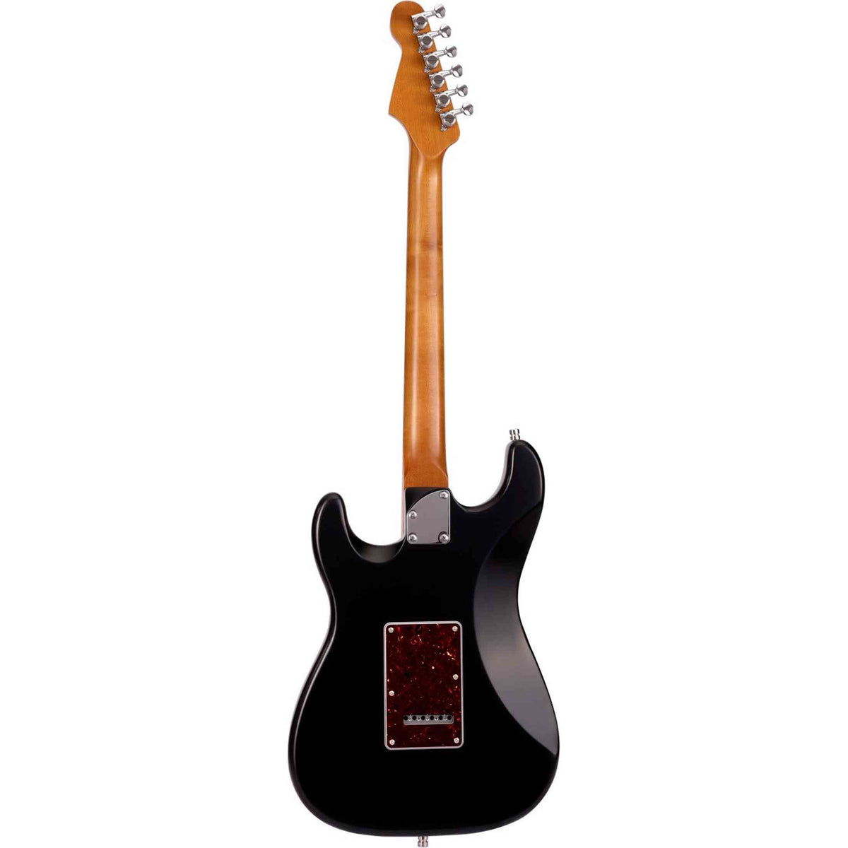 Patina PS-3 BK S-style Elektrische Gitaar SSS Alnico V Nitro Paulownia Body Roasted Maple Hals