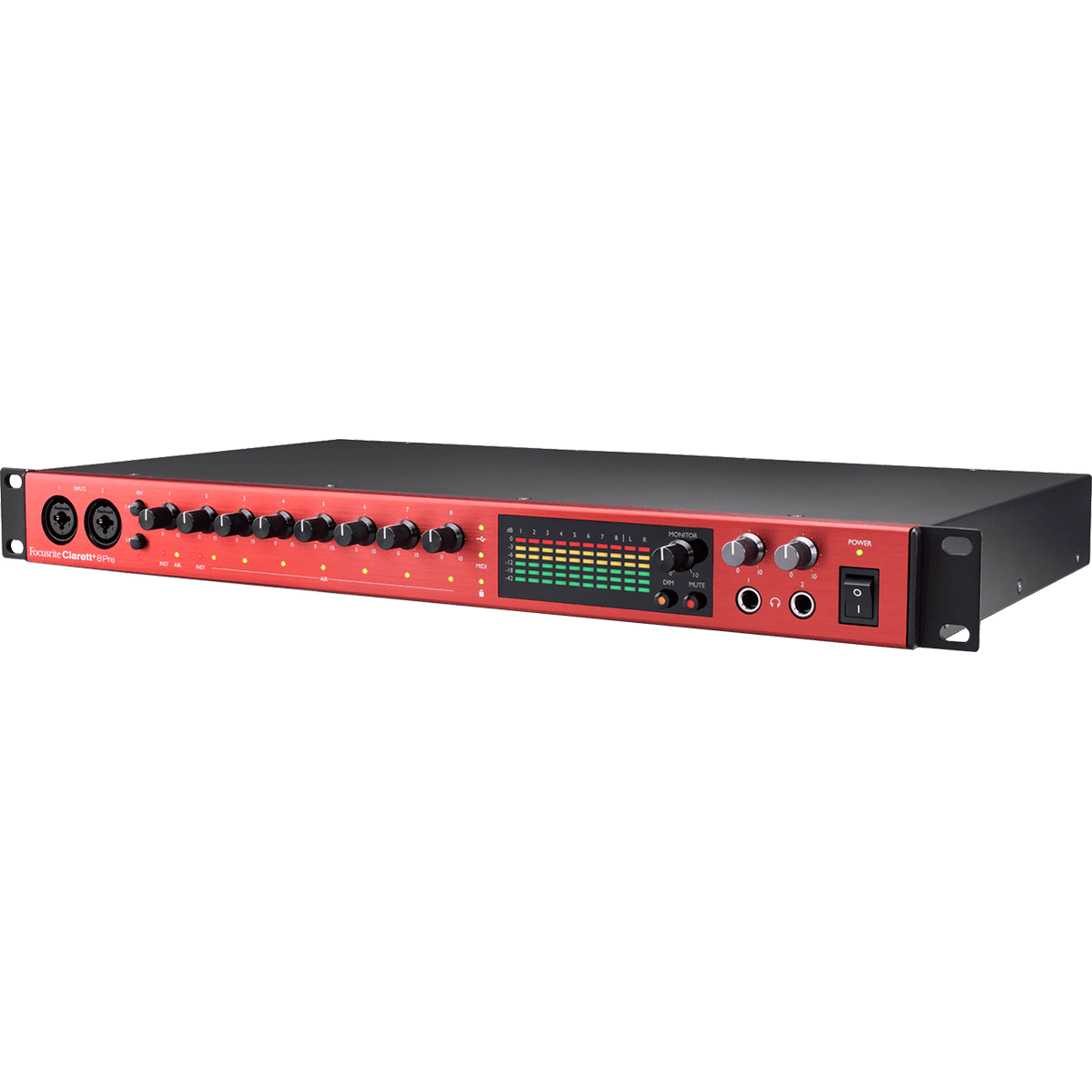 Focusrite Clarett+ 8Pre – Premium Rack Audio Interface