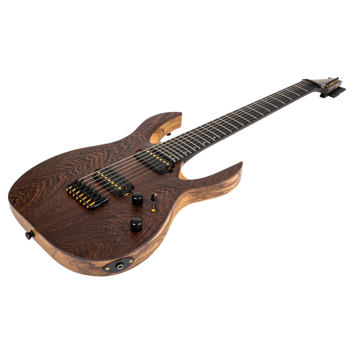 Spira S-1007 PRO 7-snarig, Black Limba body, Villain PRO pickups