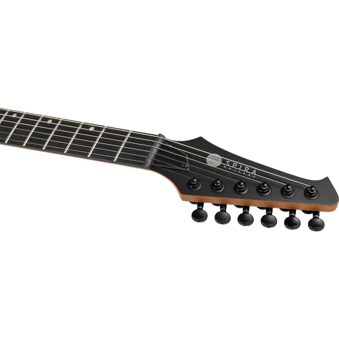 Spira Guitars S-400 MBK Satin Black elektrische gitaar