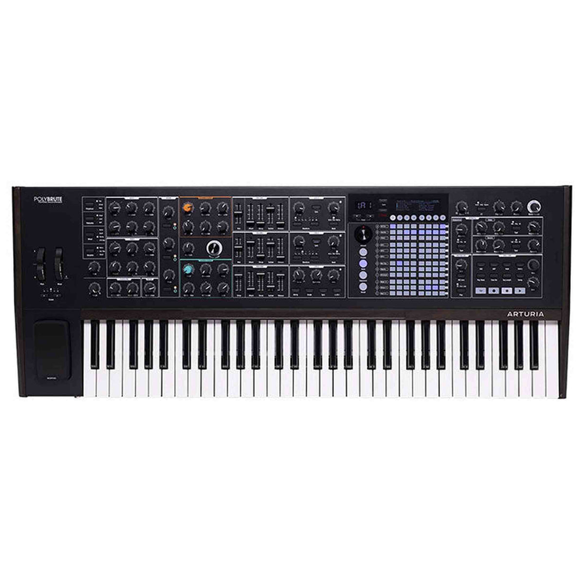 Arturia PolyBrute Noir – 61 toetsen, analoog, morphée controller, ribbon, 6-stemmig