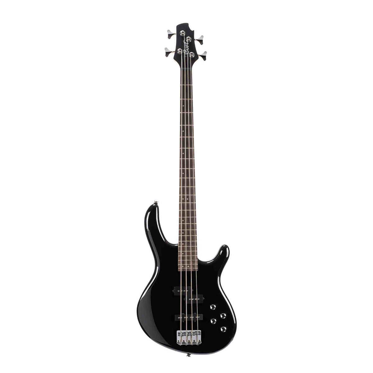 Cort Action Bass Plus BK basgitaar 4-snarig met actieve 2-band EQ en PJ pickups